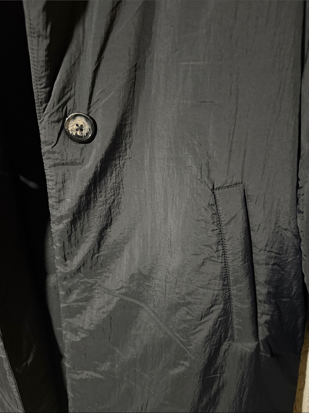 Bernardo Black Lightweight Single-Button Long Trench Coat NWT - Picture 4 of 6